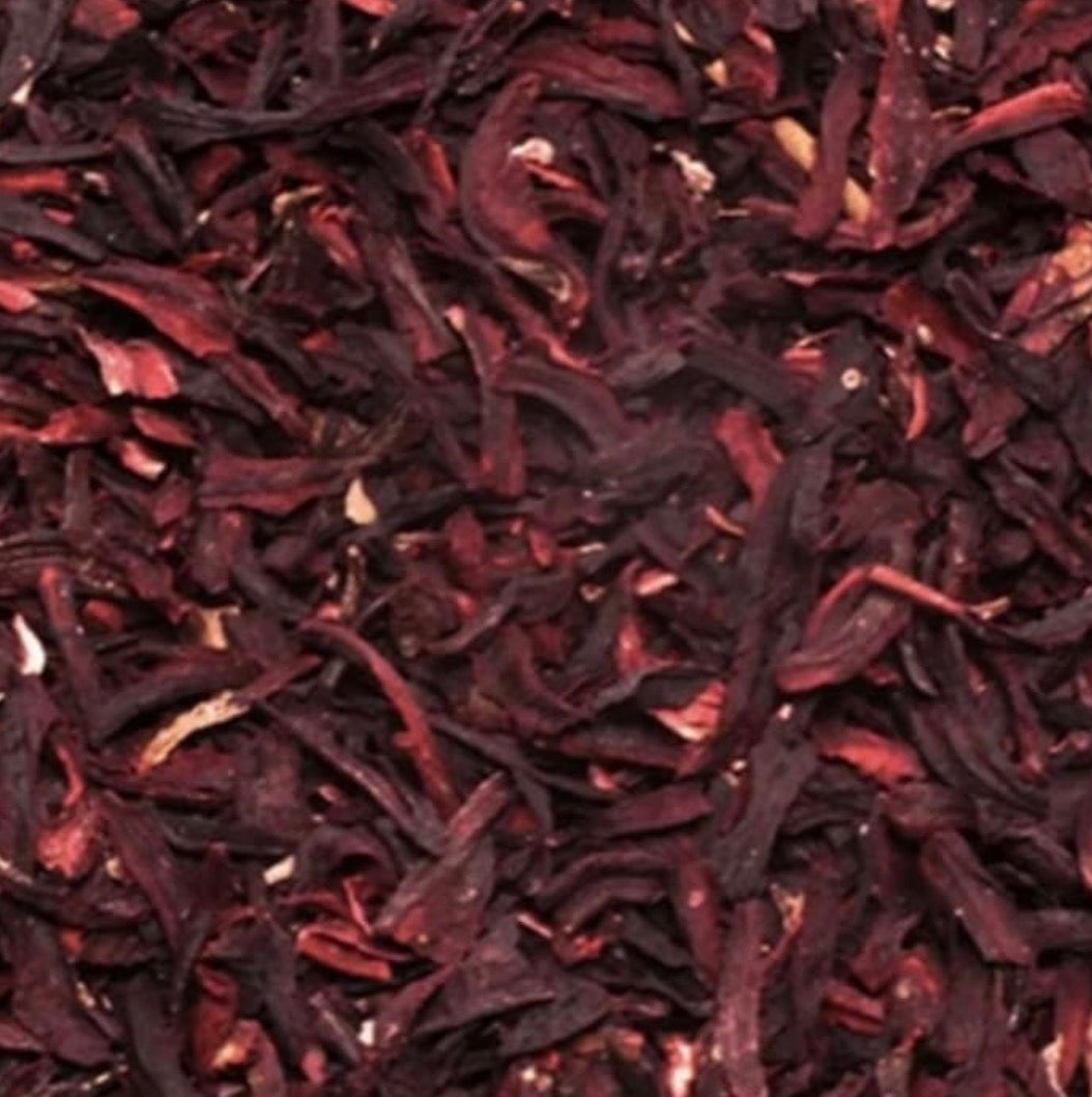 Fleurs d'hibiscus en vrac