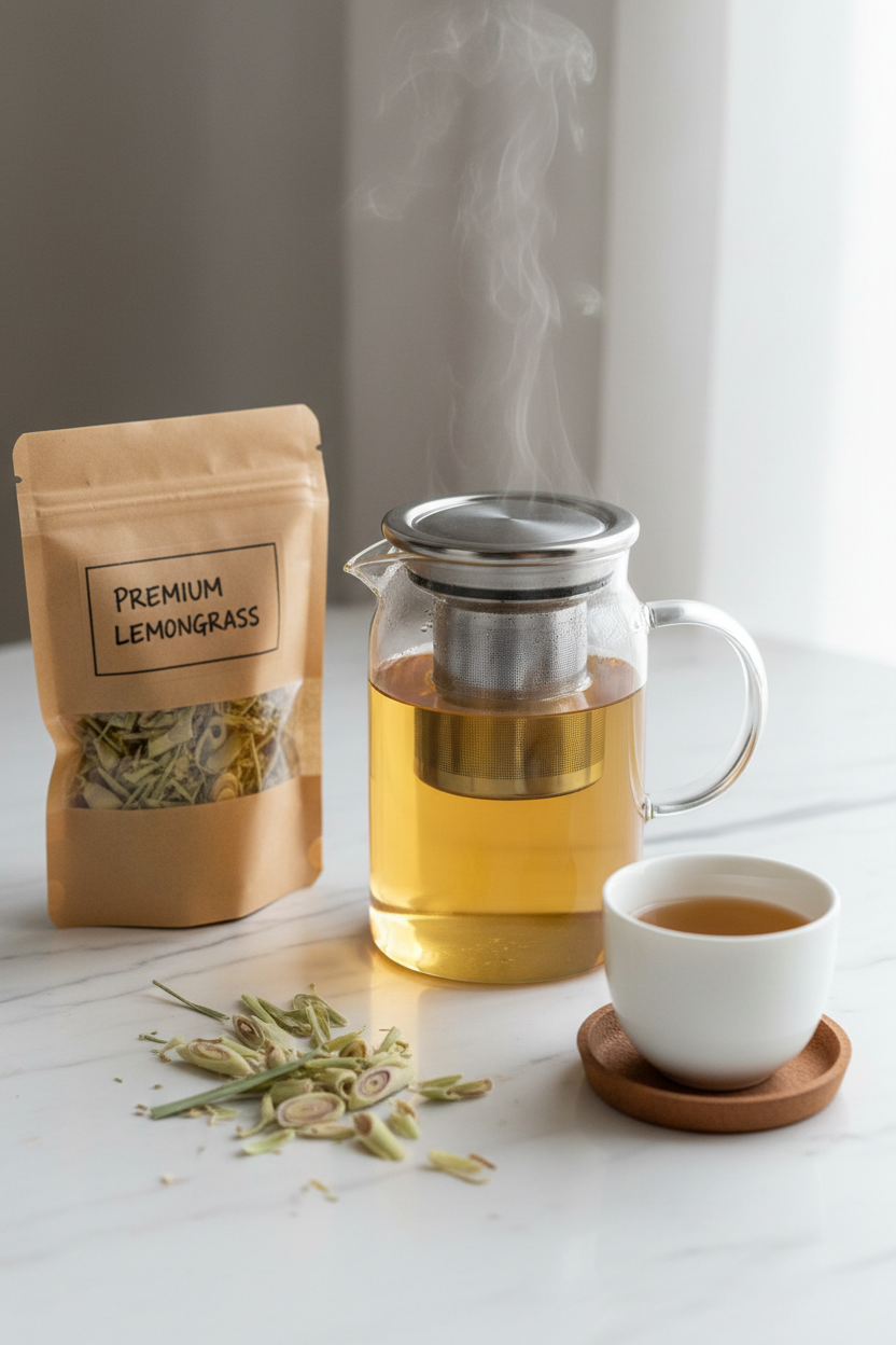 Dried Lemongrass Tea Lifestyle
