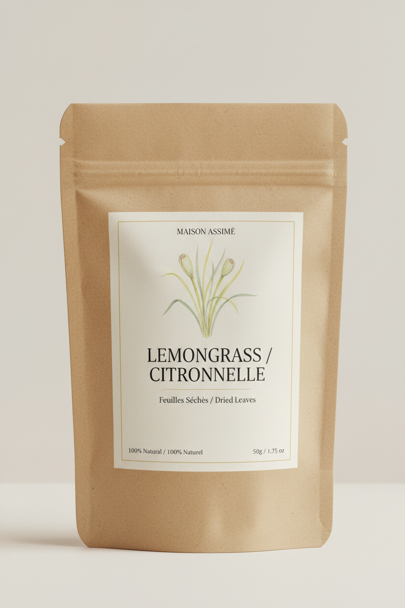 Étiquette Lemongrass / Citronnelle 50g